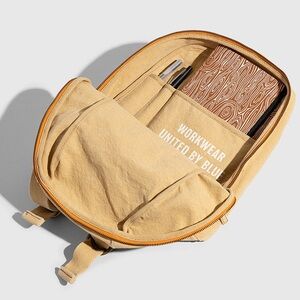 United By Blue TerraDye Workwear Mini Field Pack Mushroom Tan Canvas Backpack